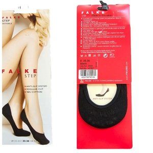 Falke 47567 Step Invisible Socks Size 35-36 (5-6 US) Black Anti-Slip NEW
